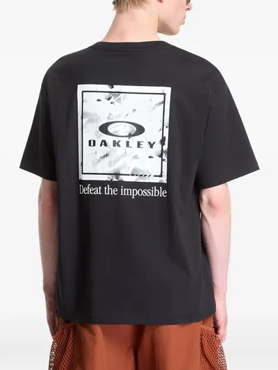 Oakley O-tech Cold Graphic-print T-shirt In Black