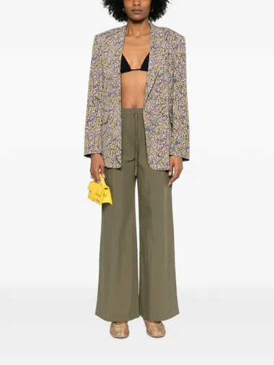 N°21 Floral-print Flap-pocket Blazer In Multi