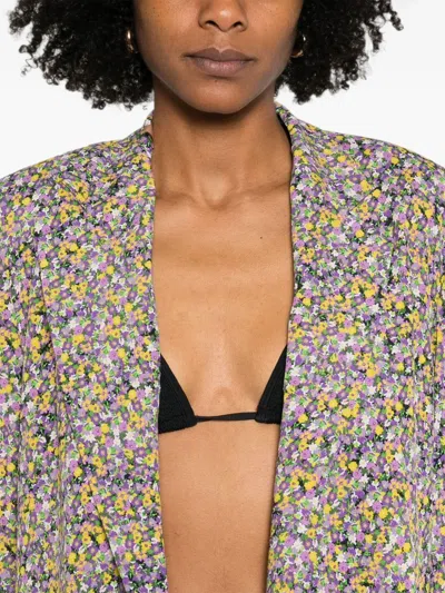 N°21 Floral-print Flap-pocket Blazer In Multi