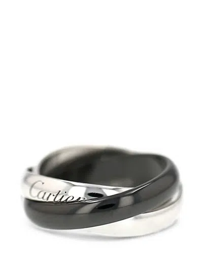 Pre-owned Cartier 2015 Trinity Ring In Silver