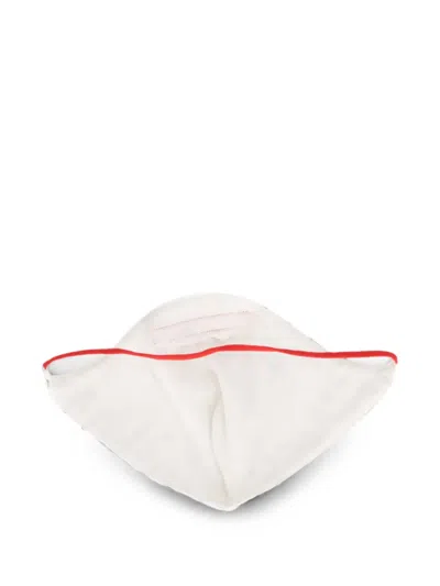 Isaia Patterned Face Mask In White