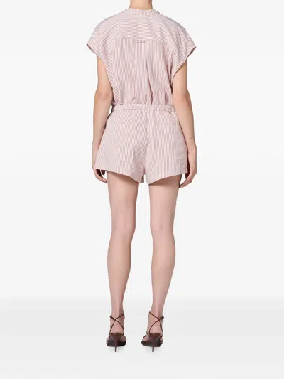 Citizen Of Humanity Citizens Of Humanity Este Striped Drawstring Shorts In Gray