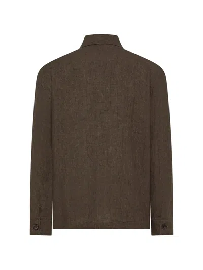 Cruna Cardiff Button-up Jacket In Brown