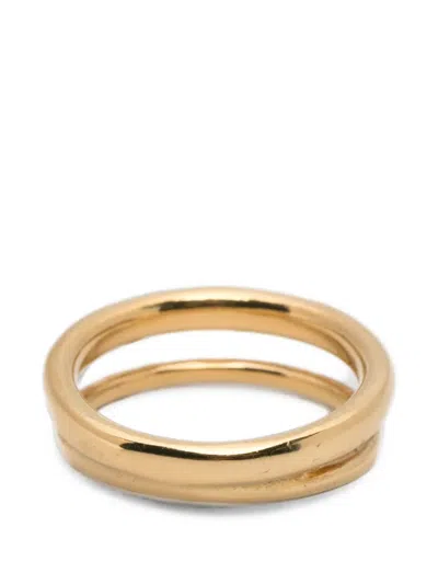 Fersera Double Stacking Ring In Gold