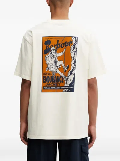 Barbour Terrain Oversized Graphic T-shirt In Neutral
