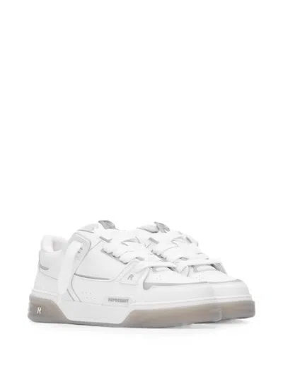 Represent Studio Leather Gradient Sole Sneakers In White