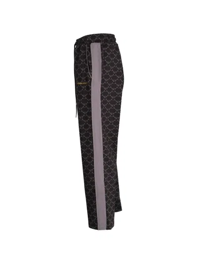 A Bathing Ape Monogram Drawstring Track Pants In Black