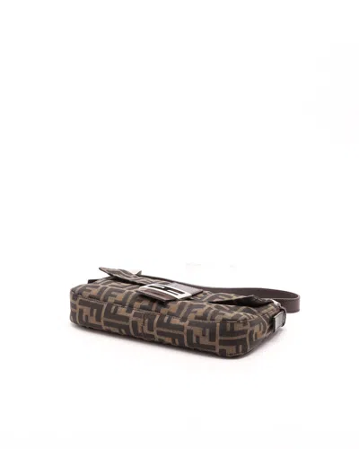 Fendi Zucca Baguette Bag In Brown
