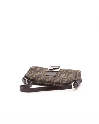 Fendi Zucca Baguette Bag In Brown