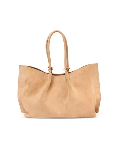 Simkhai Devon Large Suede Tote Bag In Nude