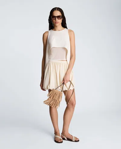 Kenneth Cole High Low Layer Tank In White