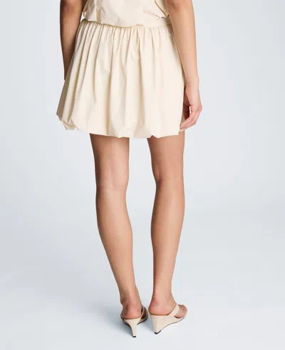 Kenneth Cole Pull On Bubble Mini Skirt In White