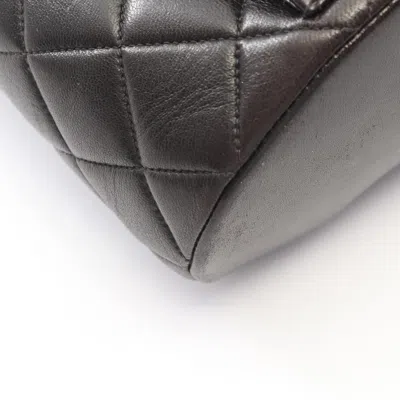 Pre-owned Chanel Black Leather Backpack Handbag ()