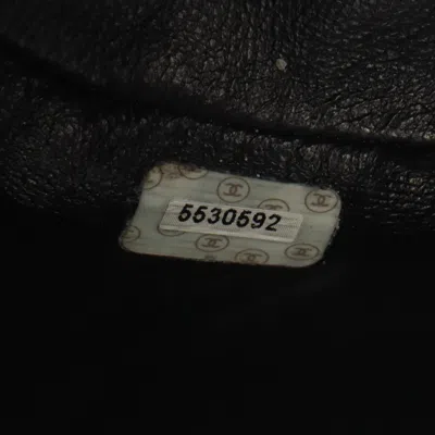 Pre-owned Chanel Black Leather Backpack Handbag ()