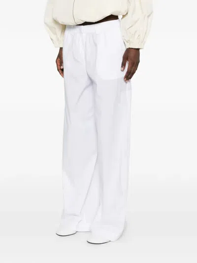 Aspesi Elasticated Trousers In White