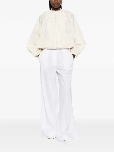 Aspesi Elasticated Trousers In White