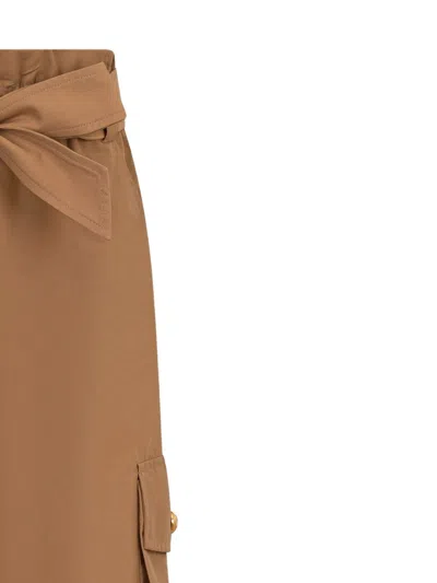 Balmain Pants With Bow In Brown