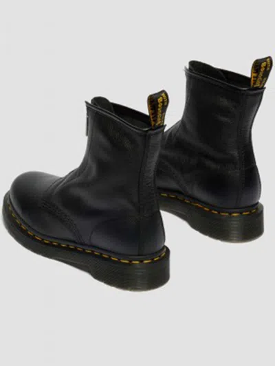 Dr. Martens 1460 Pascal Front-zip Ankle Boots In Black