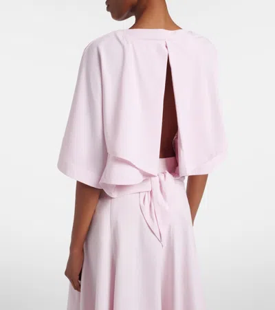 Jacquemus Moisson Oversized Open-back Jersey T-shirt In Pink