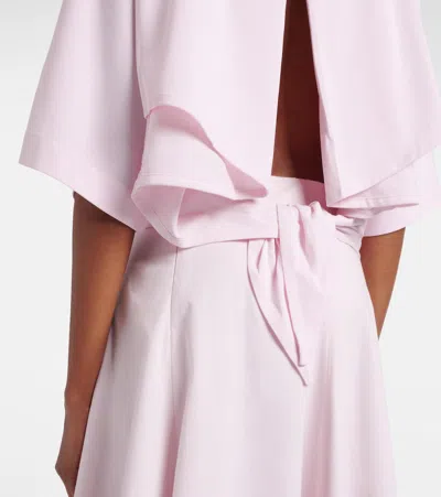 Jacquemus Moisson Oversized Open-back Jersey T-shirt In Pink