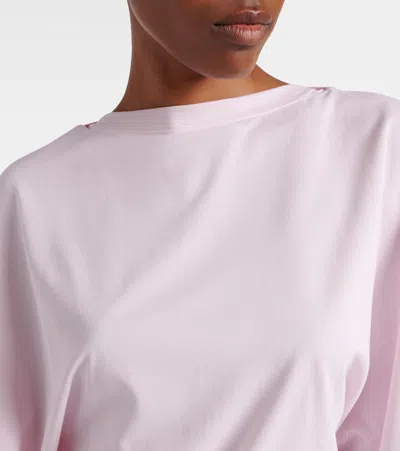 Jacquemus Moisson Oversized Open-back Jersey T-shirt In Pink