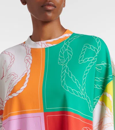 Jacquemus Hippocampe Printed Cotton Jersey T-shirt In Multi