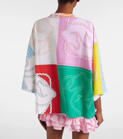 Jacquemus Hippocampe Printed Cotton Jersey T-shirt In Multi