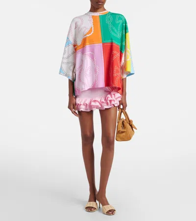 Jacquemus Hippocampe Printed Cotton Jersey T-shirt In Multi