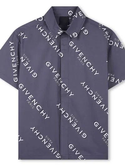 Givenchy Complete With Logo Print In Gray