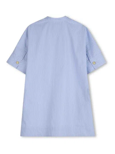 Givenchy Striped Shirt Dress In Blue