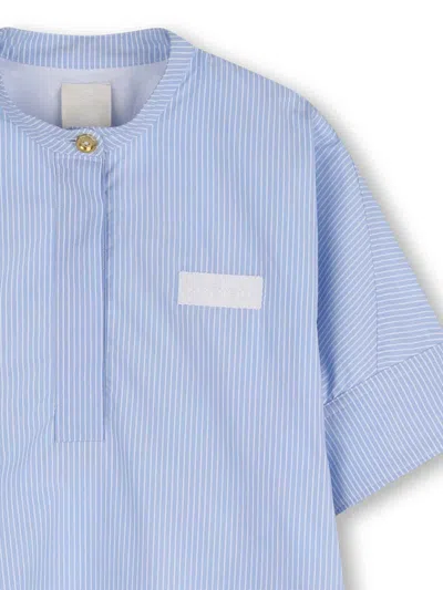 Givenchy Striped Shirt Dress In Blue