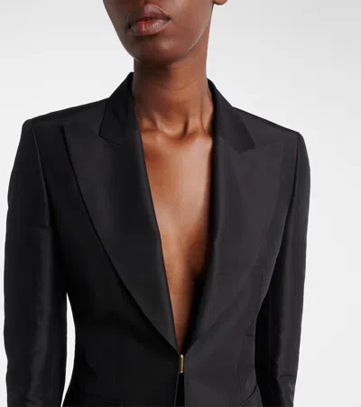 Gucci Wool Single-breasted Jacket In Black