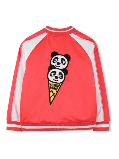 Kenzo Zip-up Bomber Jacket In Red