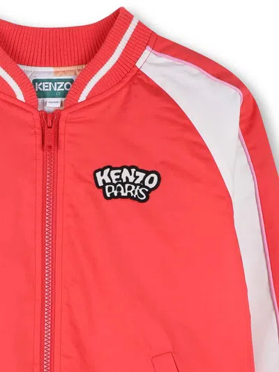 Kenzo Zip-up Bomber Jacket In Red
