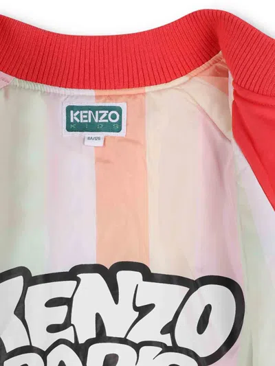 Kenzo Zip-up Bomber Jacket In Red