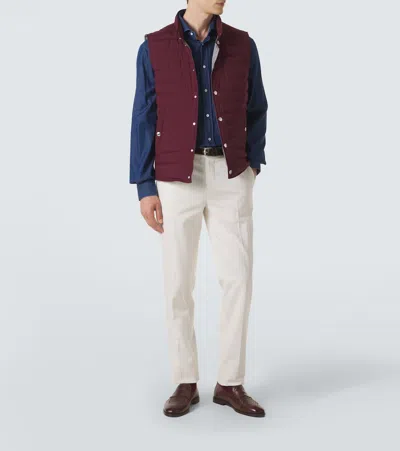 Brunello Cucinelli Blue Regular Solid Shirt In Blue