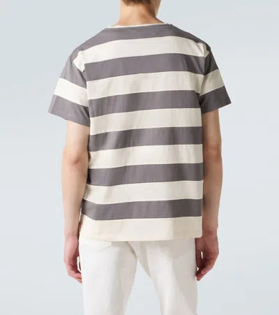 Miu Miu Striped Cotton Jersey T-shirt In Multi