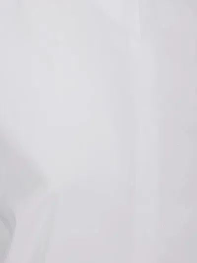 Sacai Poplin Pullover Top In White