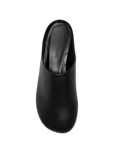 Sofie D'hoore Funk Leather Mules In Black