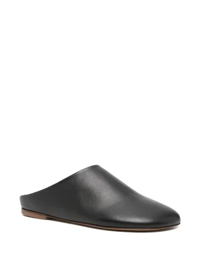 Sofie D'hoore Funk Leather Mules In Black