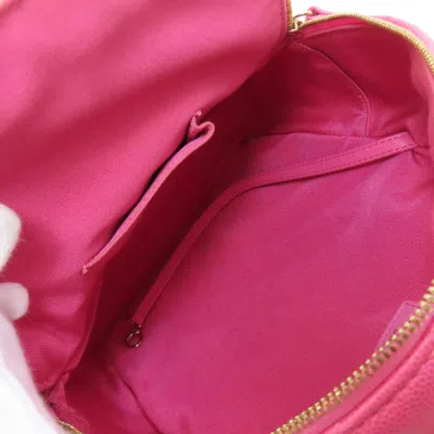 Pre-owned Chanel Pink Leather Backpack ()