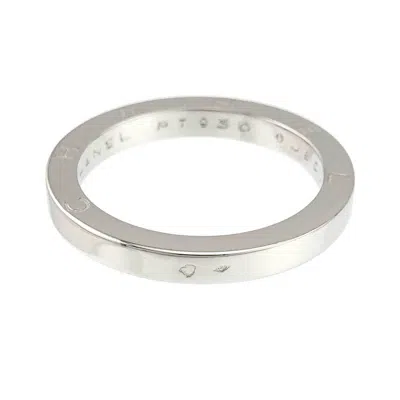 Pre-owned Chanel Platinum 950 Band Ring ()