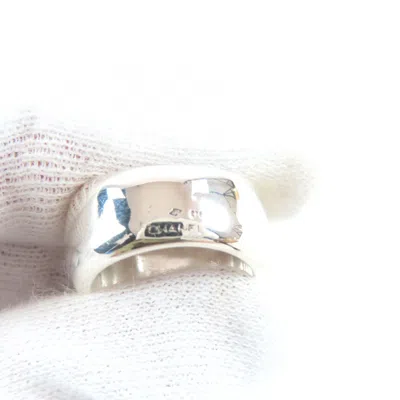Pre-owned Chanel Silver Silver 925 Band Ring ()