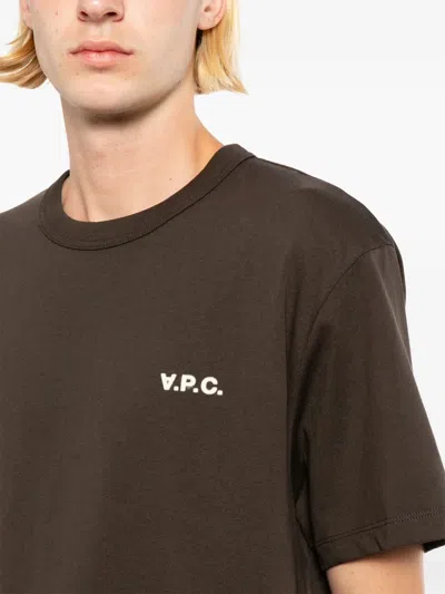 A.p.c. Vpc T-shirt In Brown