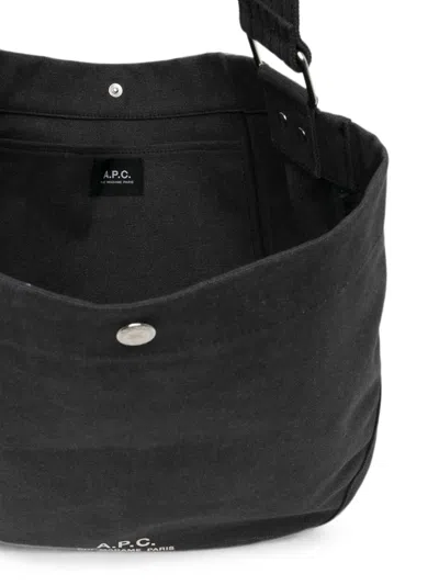 A.p.c. Journal Messenger Bag In Black