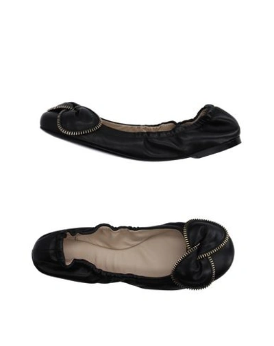 Shop See By Chloé Ballet Flats In Negro