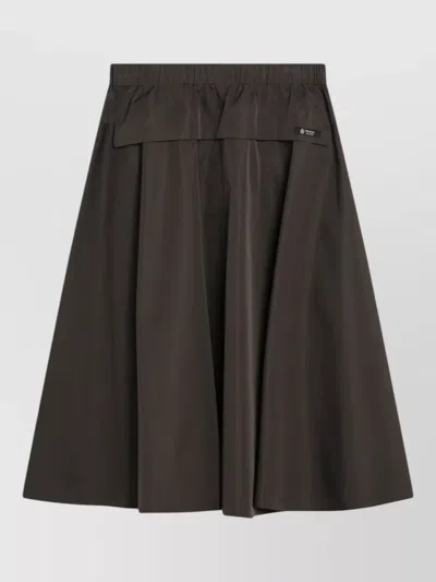 Prada Skirt Featuring Belt Loops And Flap Detail In Black