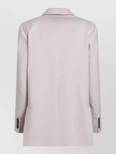 Max Mara Tailored Jacket Back Vent Notch Lapels In Multi