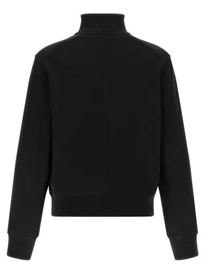 Entire Studios High-neck Buttoned Sweatshirt In Black