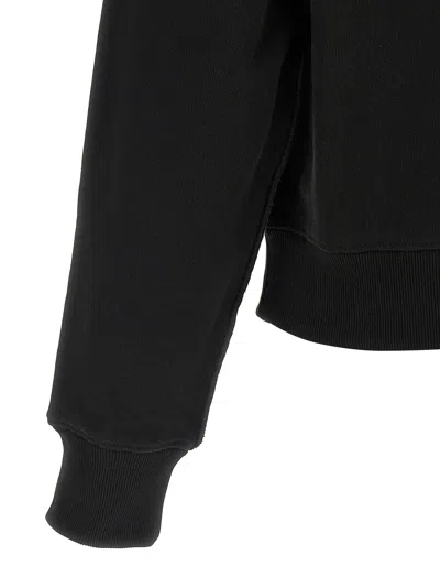 Entire Studios High-neck Buttoned Sweatshirt In Black